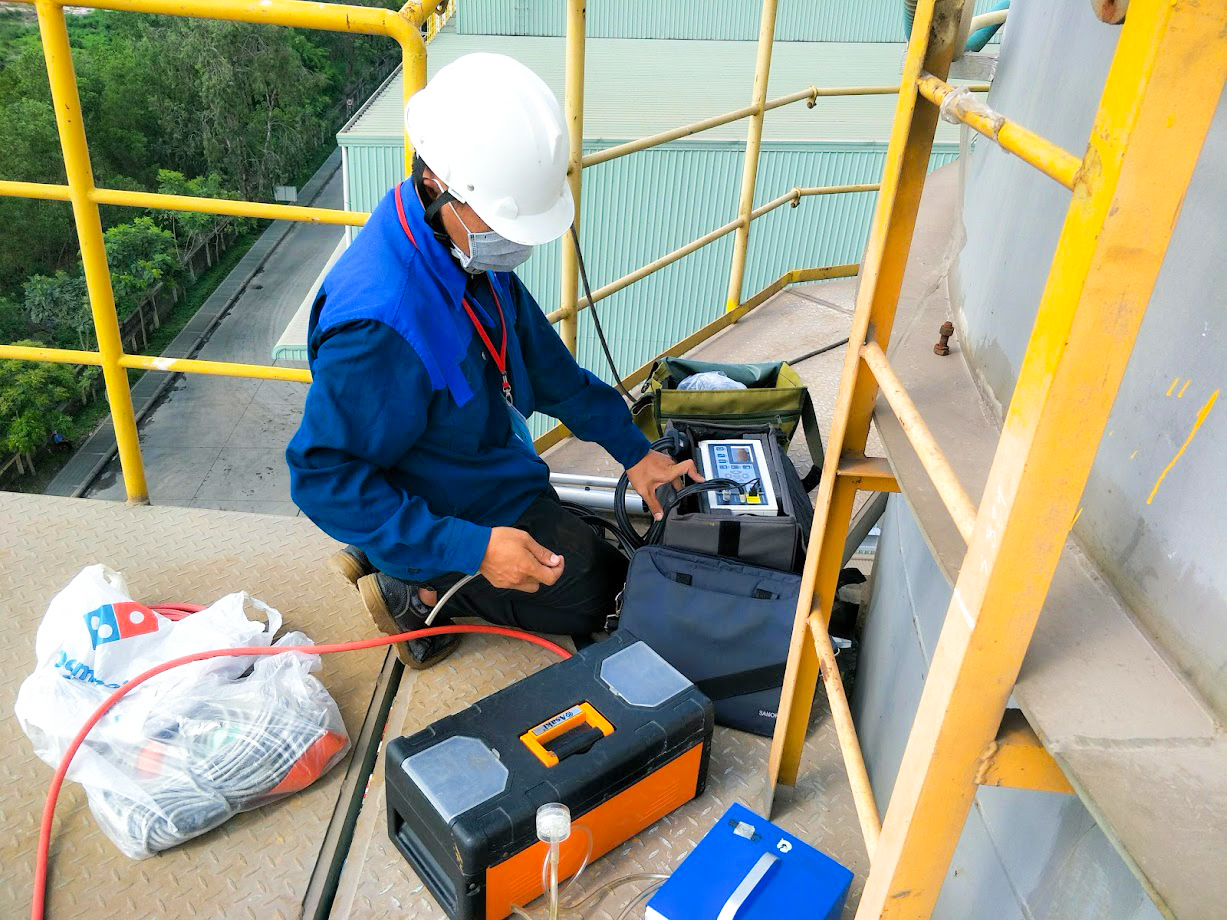 Lập báo cáo công tác bảo vệ môi trường 5 Quan trắc khí thải